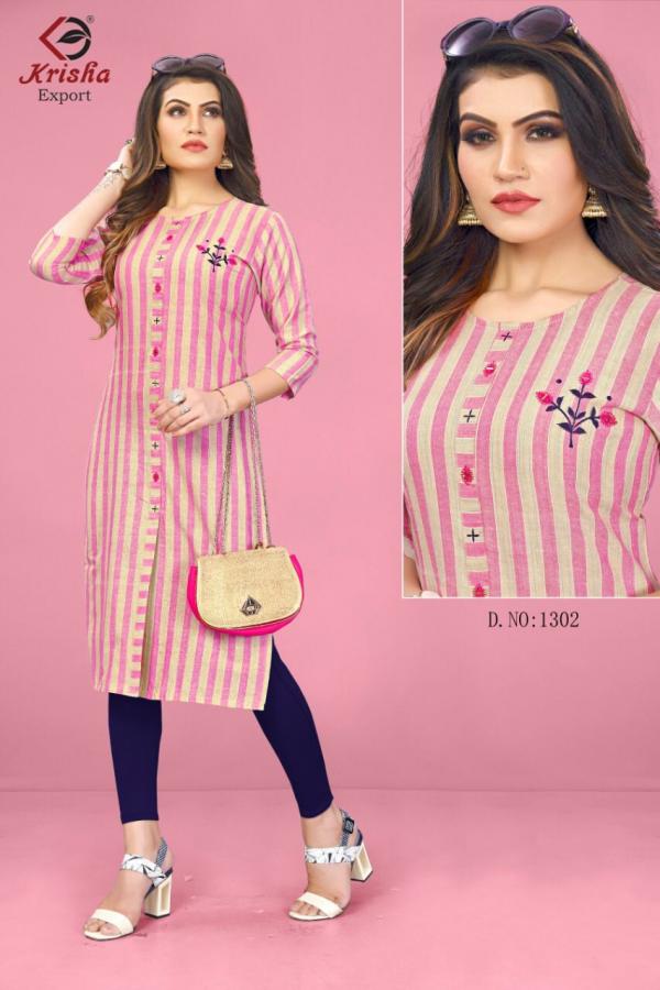 Krisha Cocktail Fancy Cotton Embroidery Kurti 